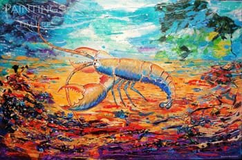 Definitive Lobster Original Painting