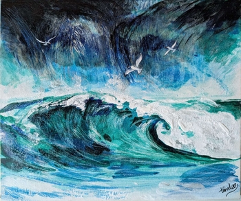 'Gulls & Waves' Original